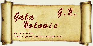 Gala Molović vizit kartica